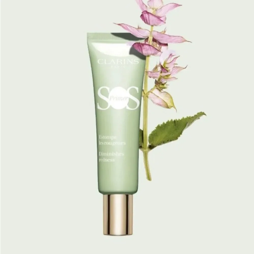 CLARINS - NWT - SOS Primer in Green (04). Corrects Redness. 1 oz/Non-Perfect Box